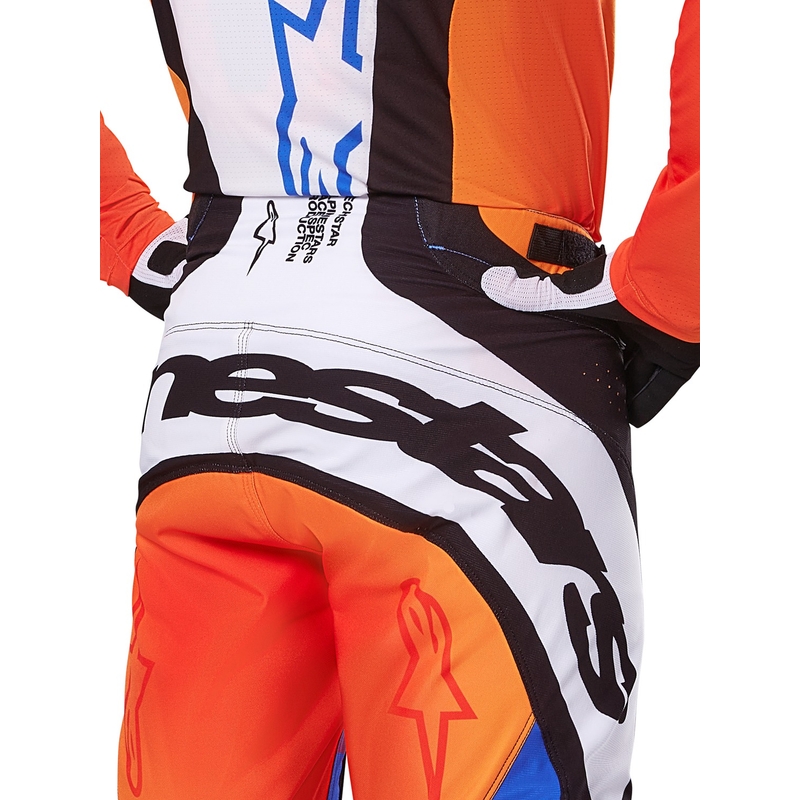Motokrosové kalhoty Alpinestars Techstar Melt oranžovo-modré