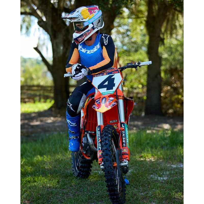 Motokrosové kalhoty Alpinestars Techstar Melt oranžovo-modré