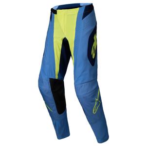 Motokrosové kalhoty Alpinestars Techstar Melt fluo žluto-modré