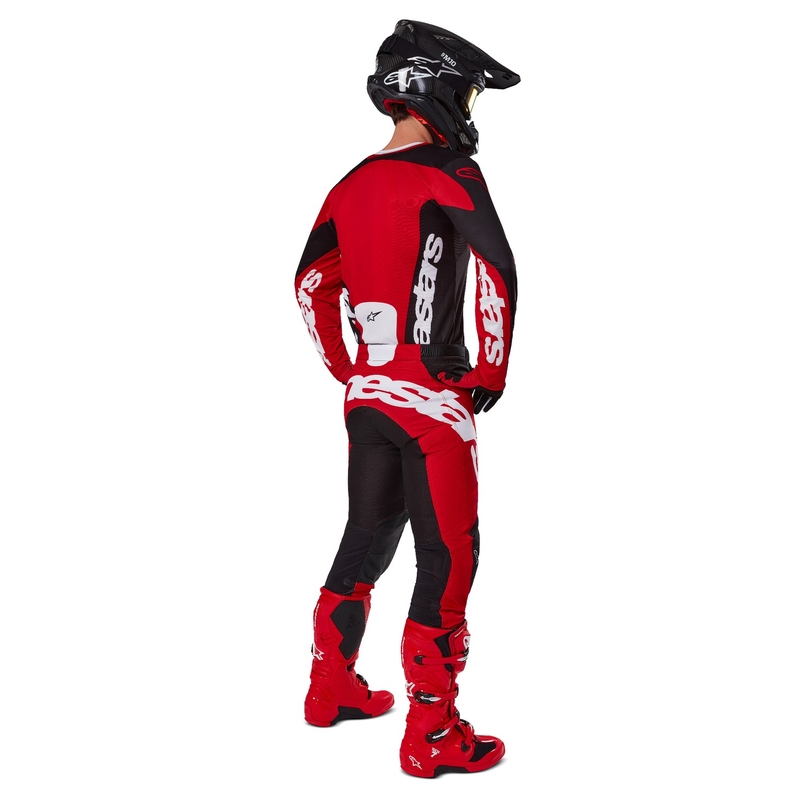 Motokrosové kalhoty Alpinestars Racer Veil černo-červené