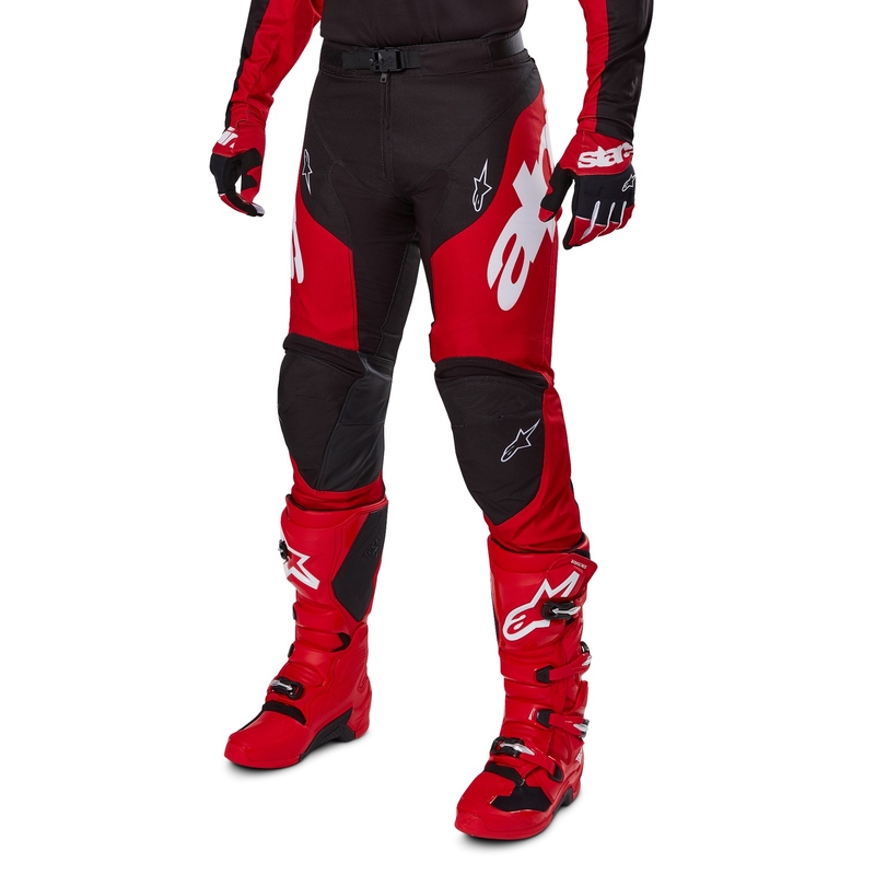 Motokrosové kalhoty Alpinestars Racer Veil černo-červené