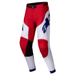 Motokrosové kalhoty Alpinestars Racer Veil červeno-bílé