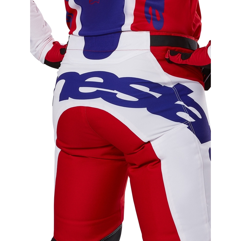 Motokrosové kalhoty Alpinestars Racer Veil červeno-bílé