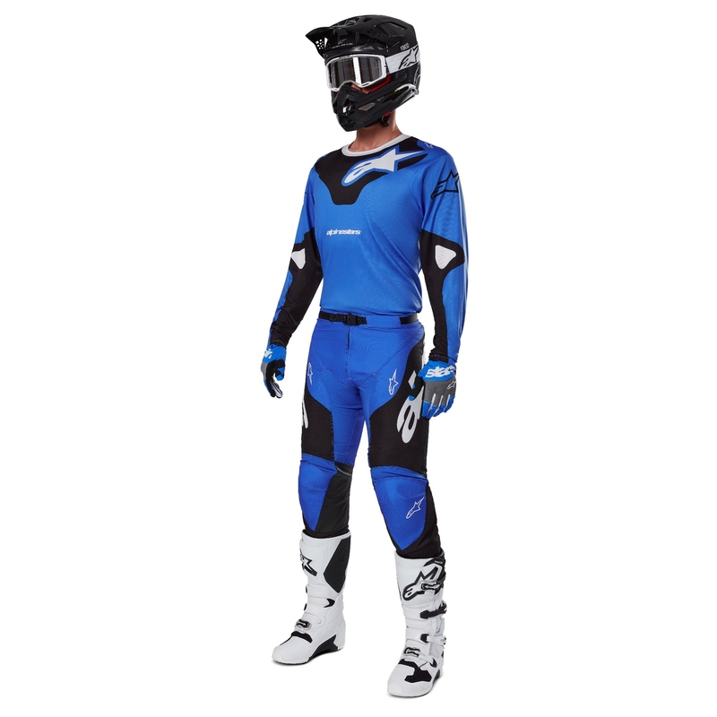 Motokrosové kalhoty Alpinestars Racer Veil modro-černé