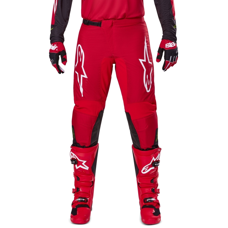 Motokrosové kalhoty Alpinestars Fluid Haul červeno-černé