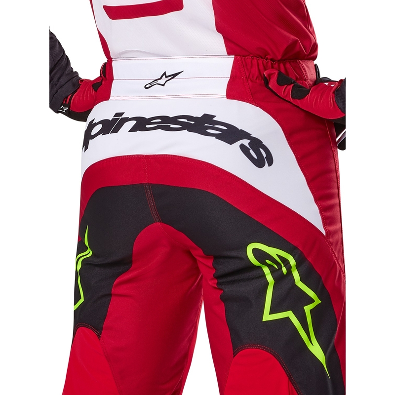 Motokrosové kalhoty Alpinestars Fluid Haul červeno-černé