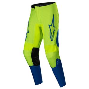 Motokrosové kalhoty Alpinestars Fluid Haul fluo žluto-modré