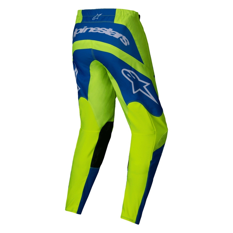 Motokrosové kalhoty Alpinestars Fluid Haul fluo žluto-modré