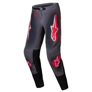 Motokrosové kalhoty Alpinestars Supertech Lipan kouřovo-červené