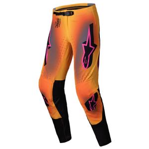 Motokrosové kalhoty Alpinestars Supertech Lipan žluto-růžové