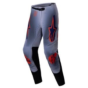Motokrosové kalhoty Alpinestars Supertech Lipan šedo-fluo oranžové