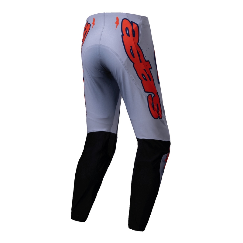 Motokrosové kalhoty Alpinestars Supertech Lipan šedo-fluo oranžové