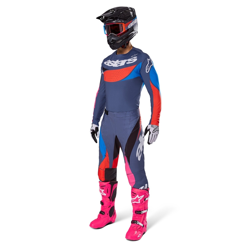 Motokrosové kalhoty Alpinestars Techstar Dreem šedo-multicolor