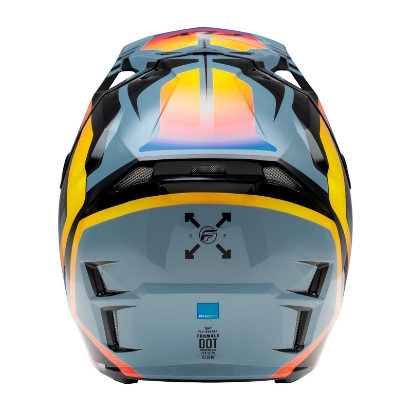 Motokrosová helma FLY Racing Formula CP černo-šedo-duhová