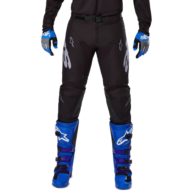 Motokrosové kalhoty Alpinestars Racer Graphite černo-šedé