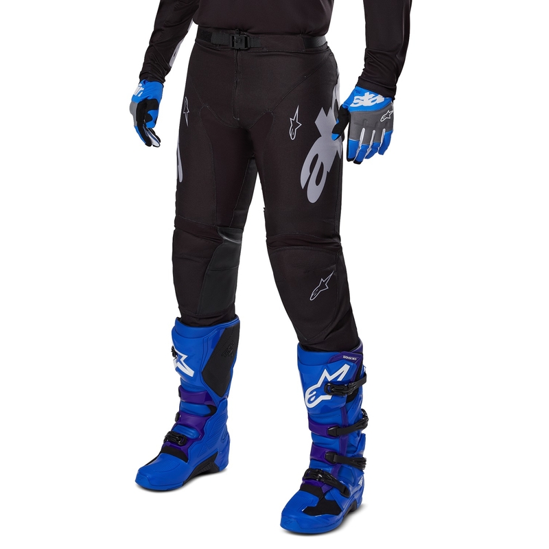 Motokrosové kalhoty Alpinestars Racer Graphite černo-šedé