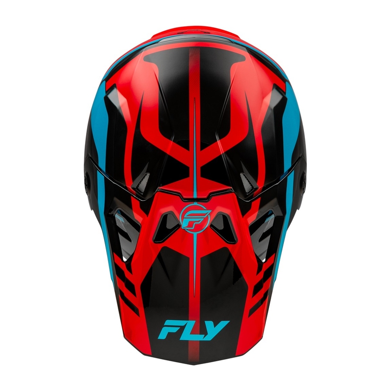 Motokrosová helma FLY Racing Formula CP červeno-černo-modrá