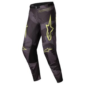 Motokrosové kalhoty Alpinestars Racer Hollow tmavá camo-fluo žluté
