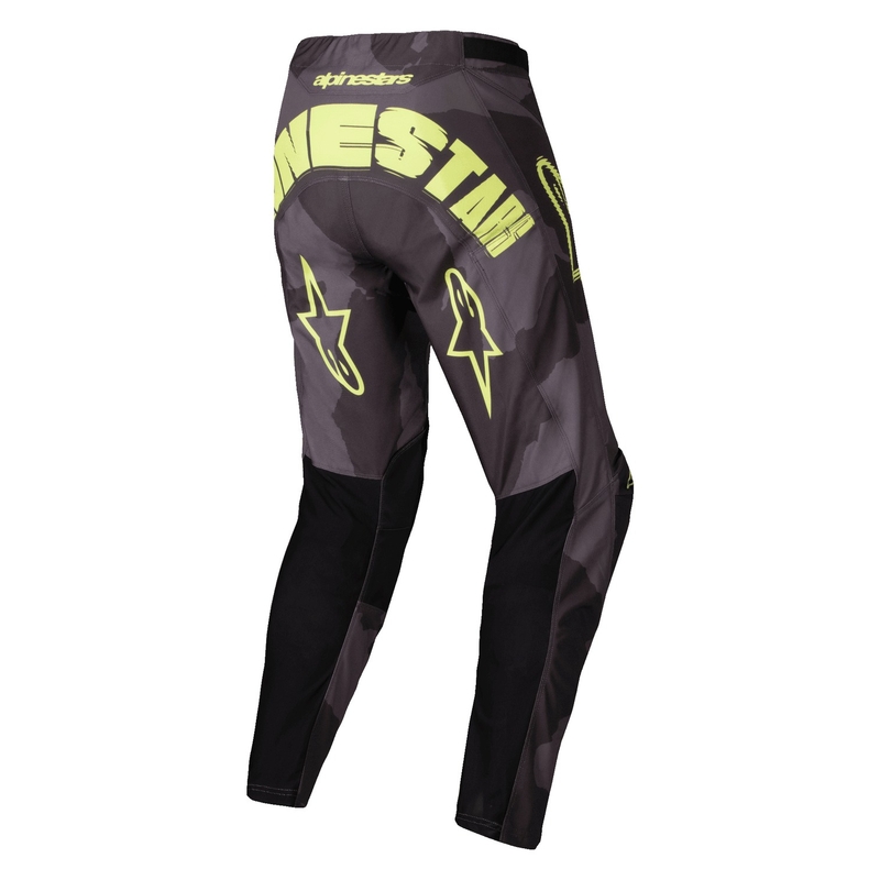 Motokrosové kalhoty Alpinestars Racer Hollow tmavá camo-fluo žluté