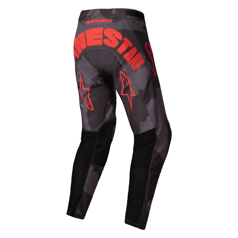 Motokrosové kalhoty Alpinestars Racer Hollow šedá camo-fluo oranžové