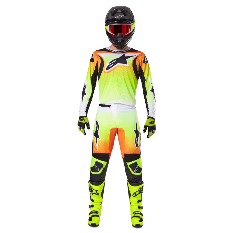 Motokrosové kalhoty Alpinestars Fluid Wurx žluto-černé