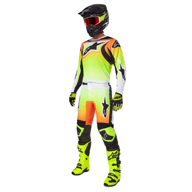 Motokrosové kalhoty Alpinestars Fluid Wurx žluto-černé