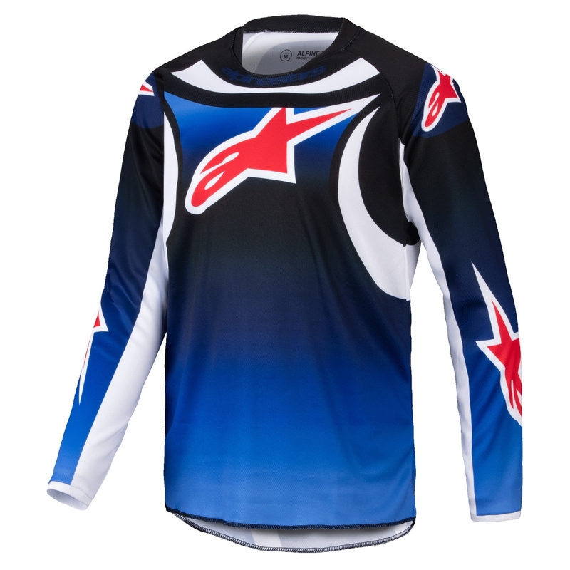 Dětský motokrosový dres Alpinestars Racer Wurx modro-černý