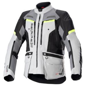 Bunda na motorku Alpinestars Bogota PRO Drystar 2025 šedo-černo-fluo žlutá
