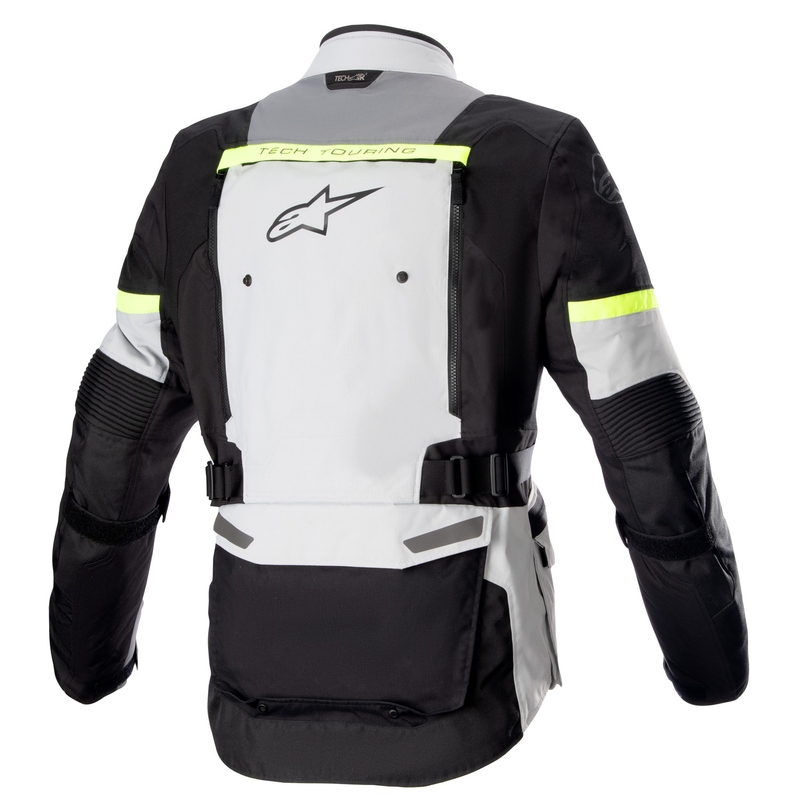 Bunda na motorku Alpinestars Bogota PRO Drystar šedo-černo-fluo žlutá