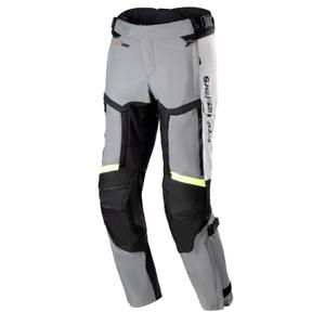 Kalhoty na motorku Alpinestars Bogota Pro Drystar 4 Season 2025 šedo-černo-fluo žluté