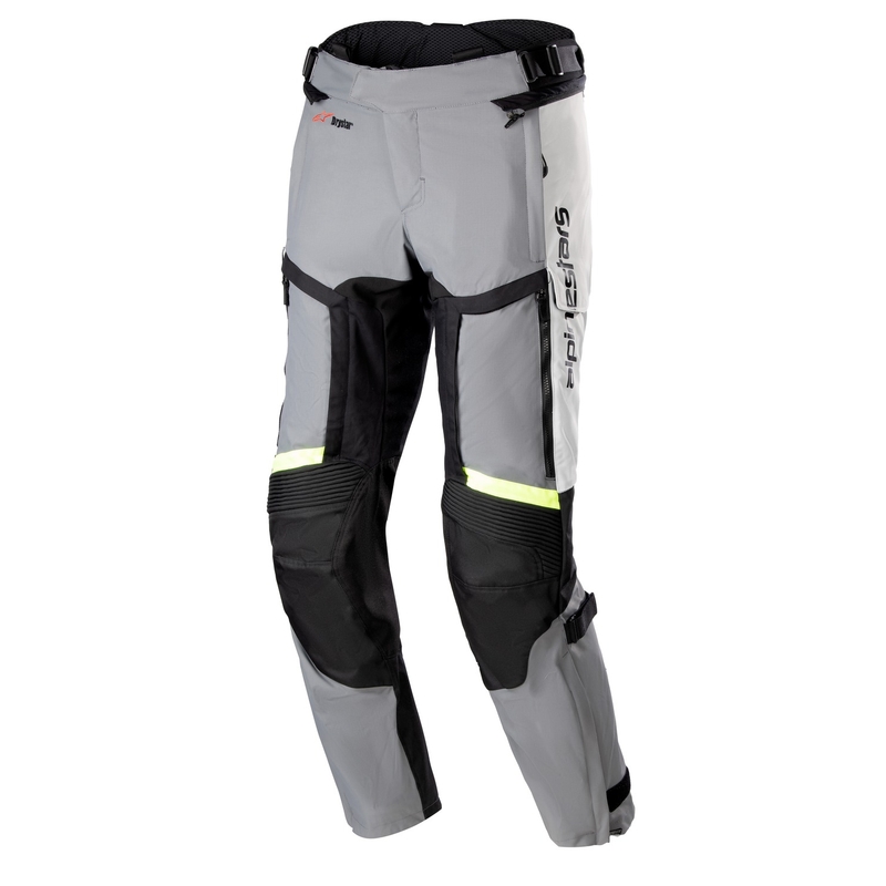 Kalhoty na motorku Alpinestars Bogota Pro Drystar 4 šedo-černo-fluo žluté