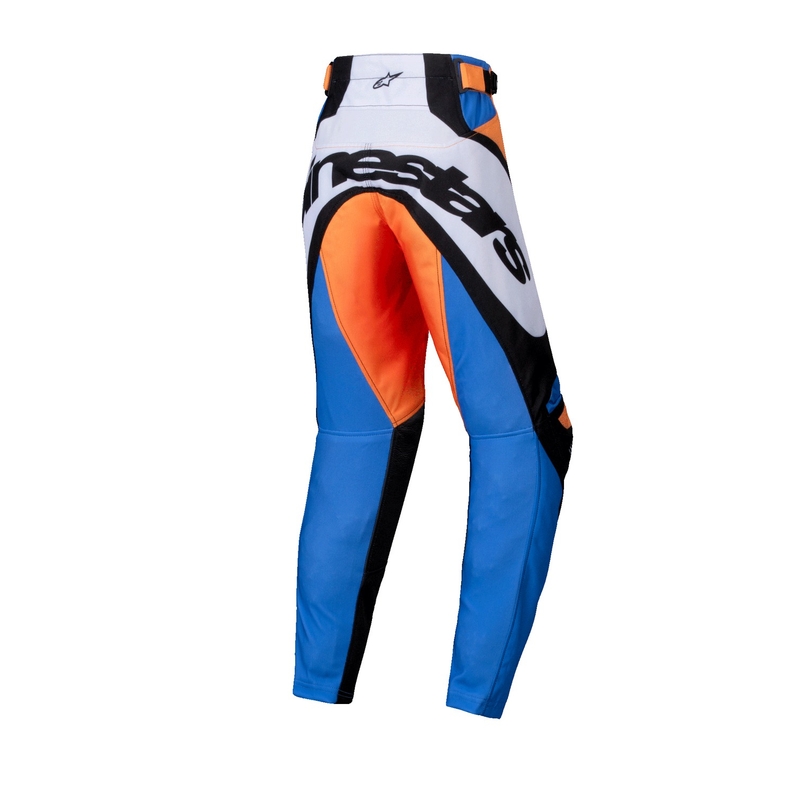 Dětské motokrosové kalhoty Alpinestars Racer Melt oranžovo-modré