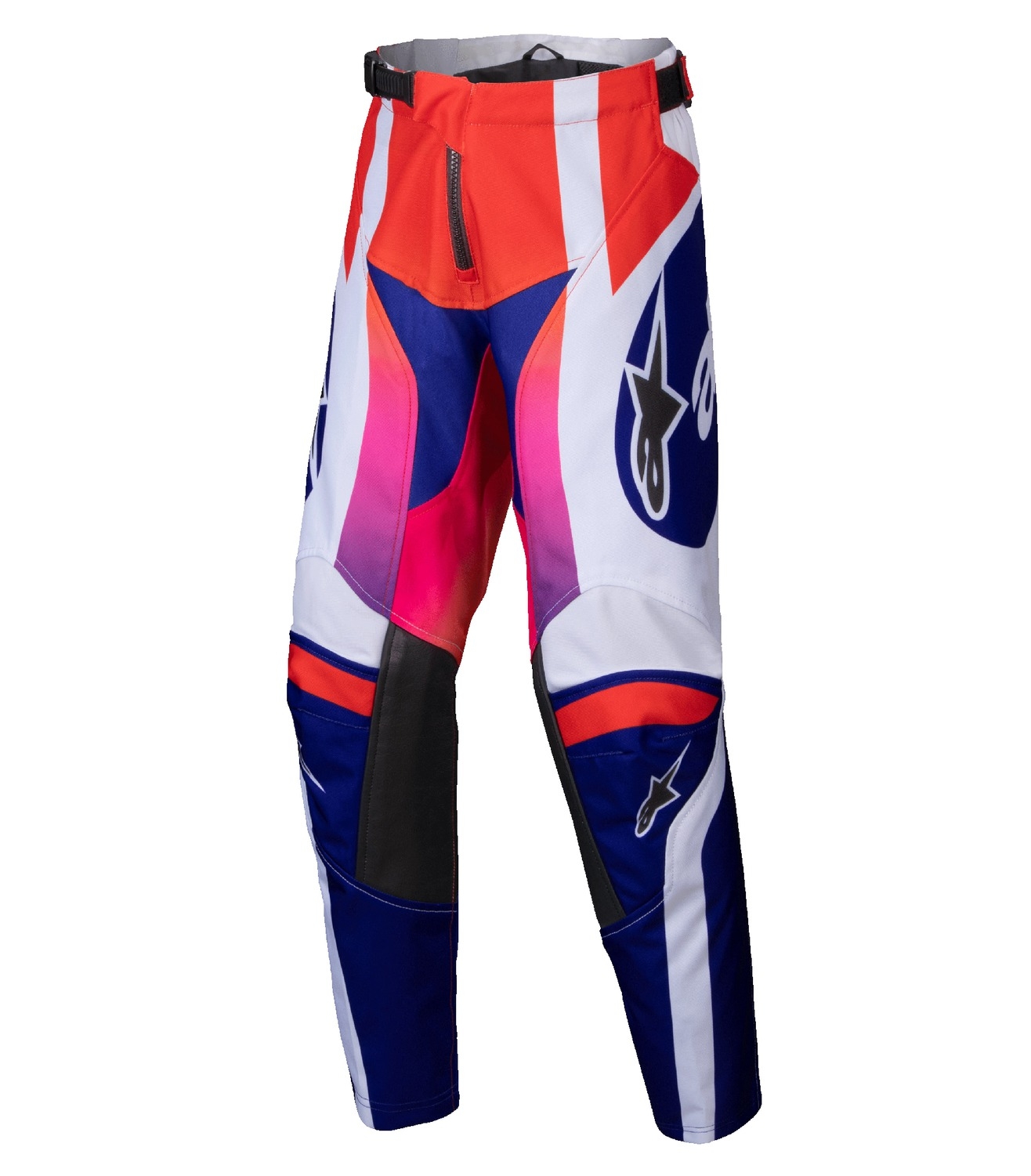 Dětské motokrosové kalhoty Alpinestars Racer Wurx multicolor-bílé Velikost: 26