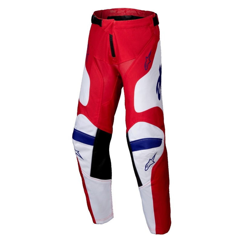 Dětské motokrosové kalhoty Alpinestars Racer Veil červeno-bílé