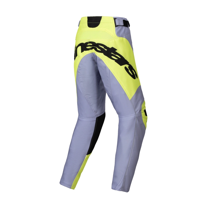 Dětské motokrosové kalhoty Alpinestars Racer Veil šedo-fluo žluté