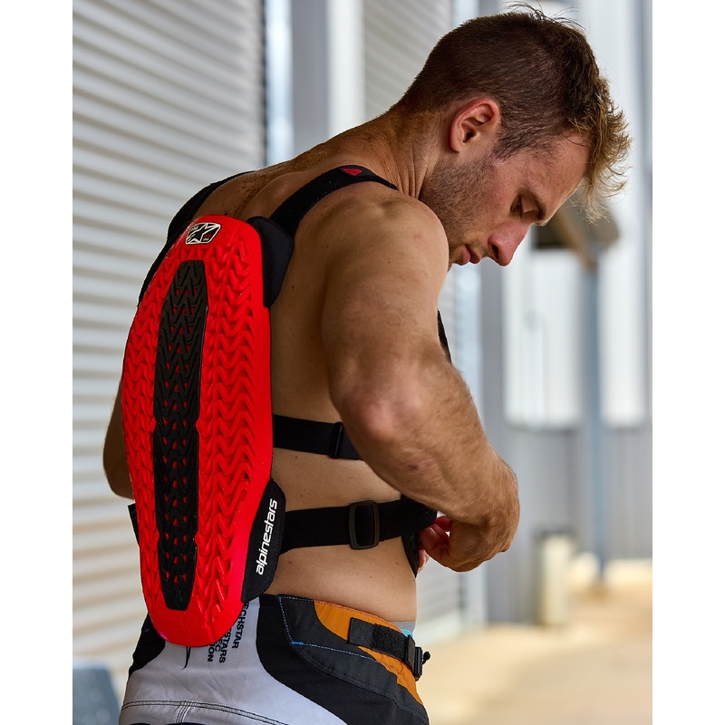 Chránič hrudi Alpinestars A-5 Plasma černo-červeno-bílý