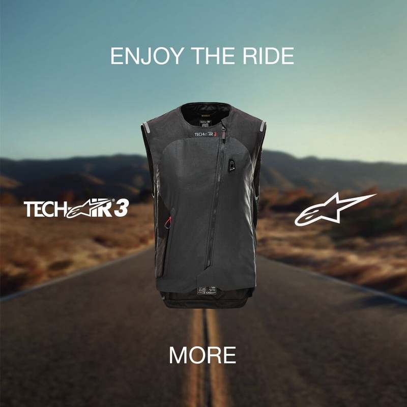 Dámská airbagová vesta Alpinestars Stella TECH-AIR®3 system černo-tmavě šedá