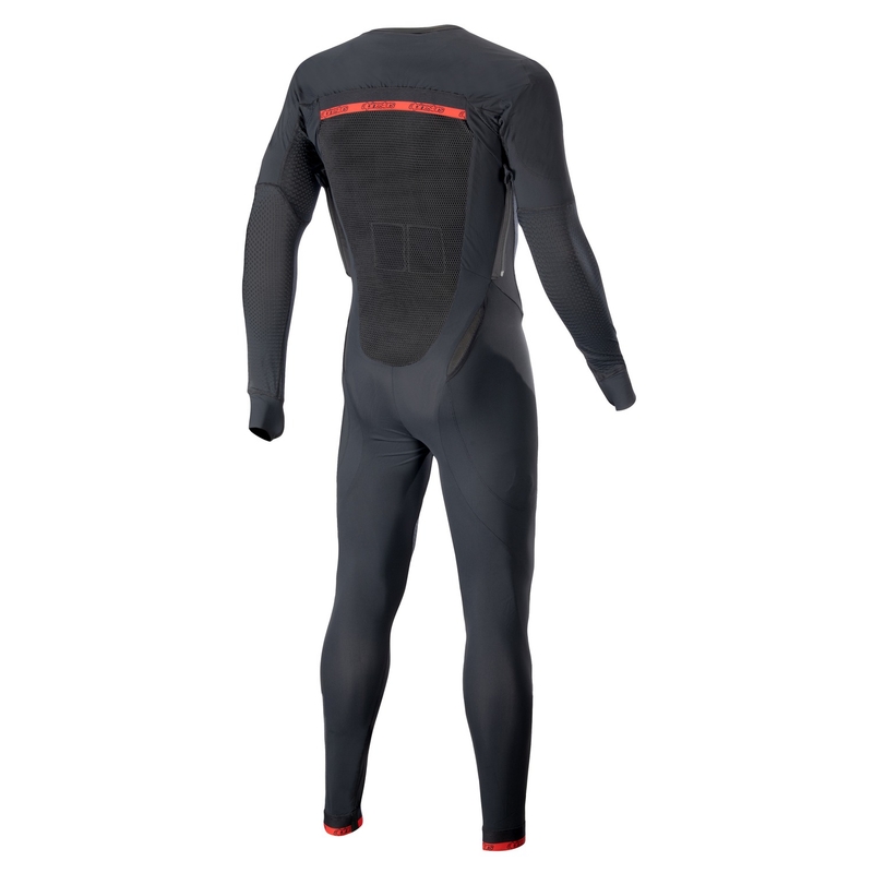Vnější vrstva airbagové vesty Alpinestars TECH-AIR®10 s dlouhými nohavicemi černo-červeno-šedá
