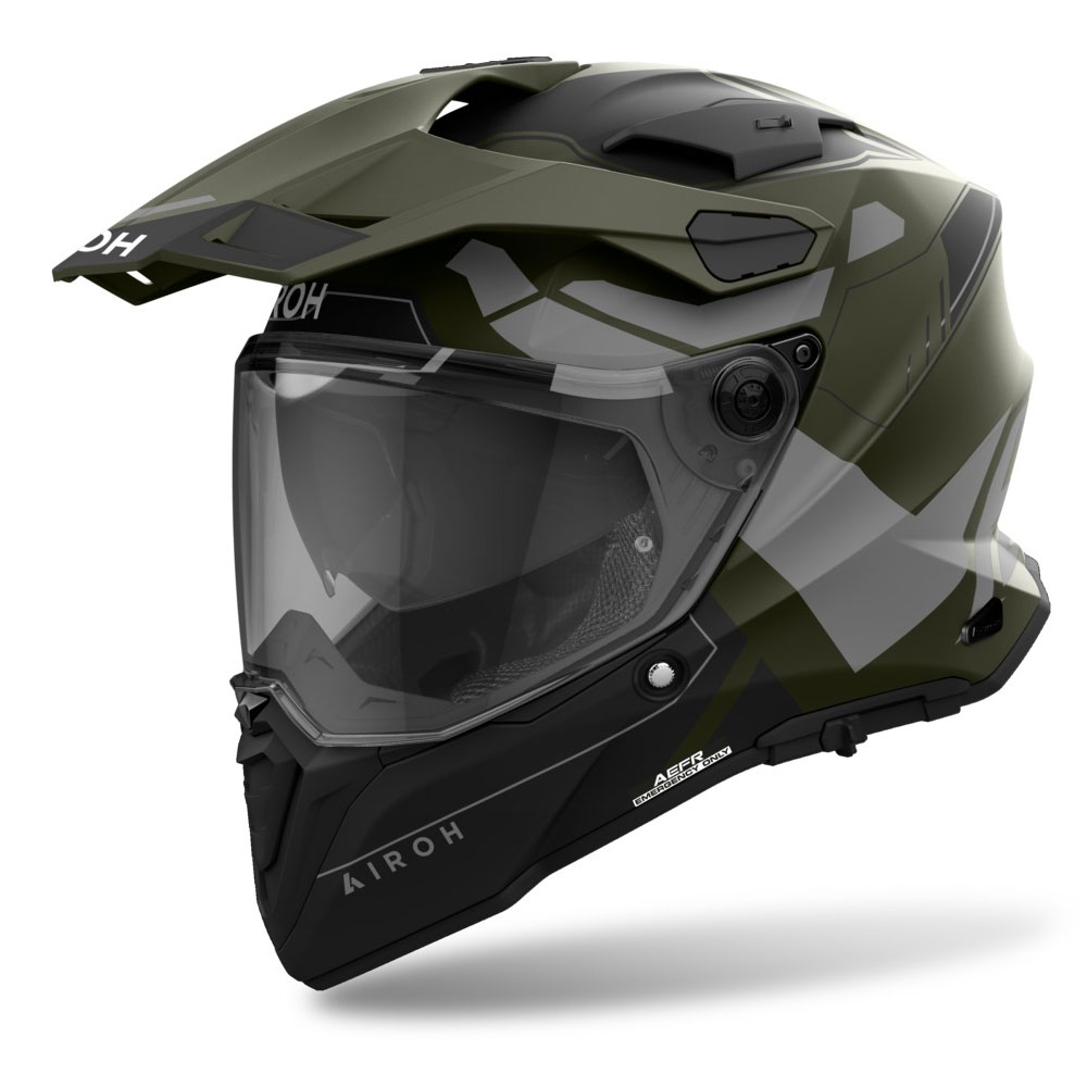 Enduro helma Airoh Commander 2 Reveal matná zelená Velikost: M