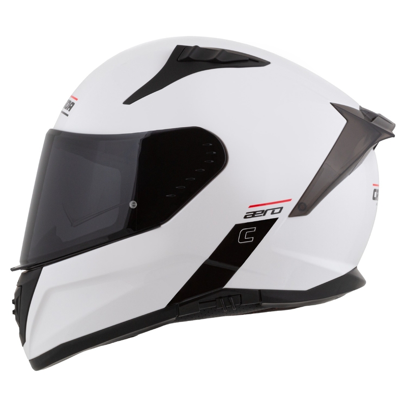 Integrální helma na motorku Cassida Aero matná bílo-černá