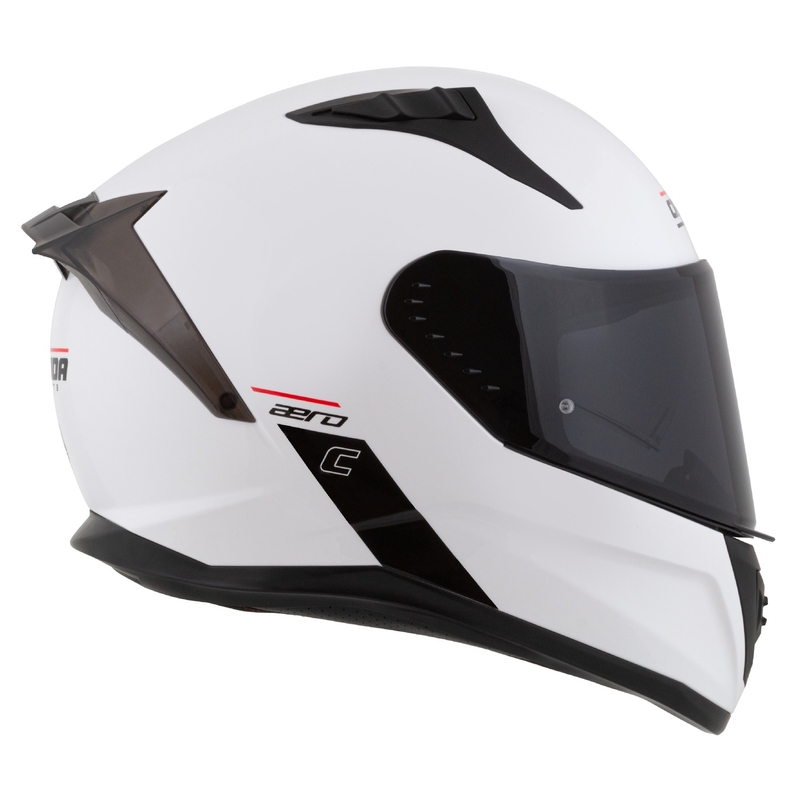 Integrální helma na motorku Cassida Aero matná bílo-černá