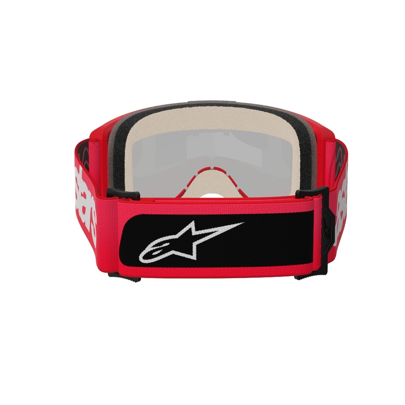 Motokrosové brýle Alpinestars Vision 5 Blaze červené se zrcadlovým, zlatým plexi