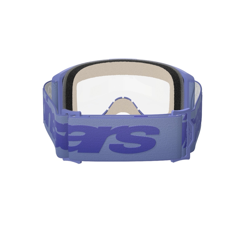 Motokrosové brýle Alpinestars Vision 5 Wordmark fialové s čirým plexi