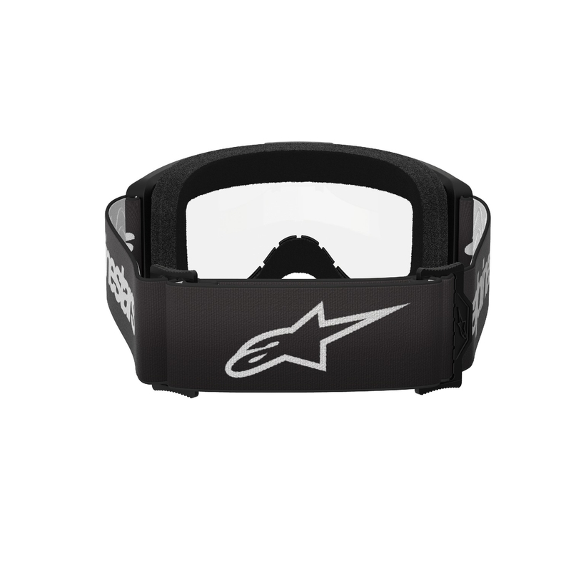 Motokrosové brýle Alpinestars Vision 3 Wordmark černé s čirým plexi
