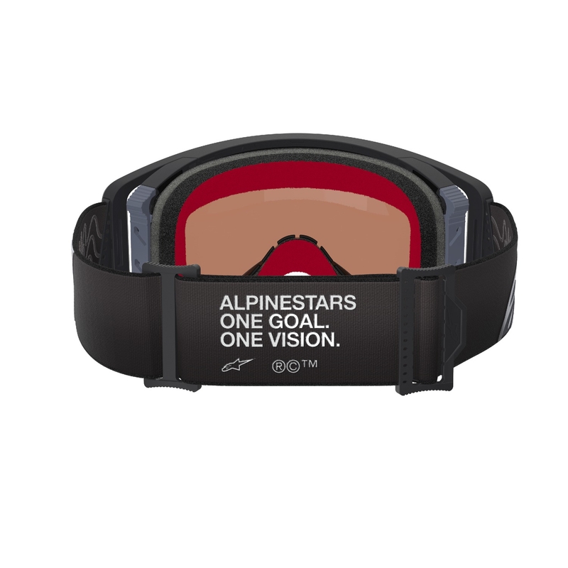 Motokrosové brýle Alpinestars Supertech Corp černo-šedé se stříbrným zorníkem