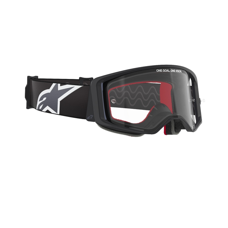Motokrosové brýle Alpinestars Supertech Corp černo-šedé s čirým zorníkem