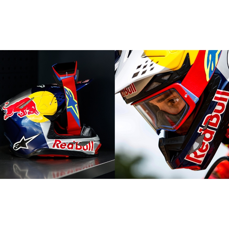 Motokrosové brýle Alpinestars Supertech Corp bílo-zlaté se zrcadlovým zlatým zorníkem