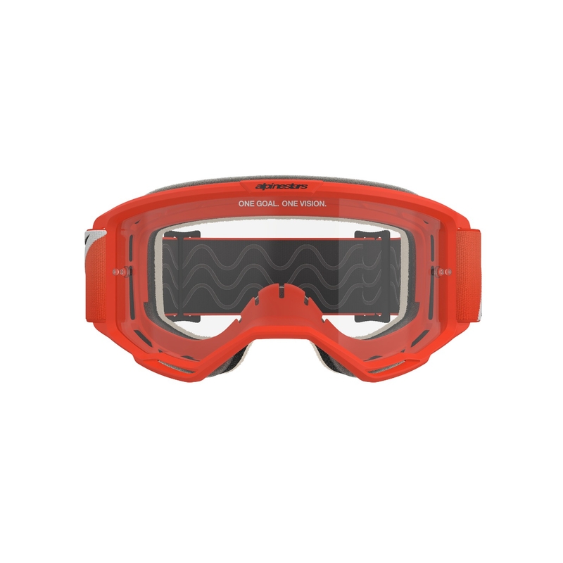 Motokrosové brýle Alpinestars Vision 5 Corp oranžové s čirým zorníkem
