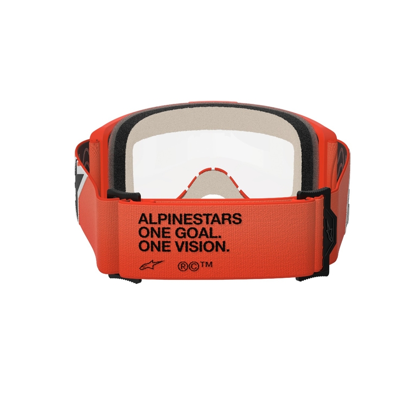 Motokrosové brýle Alpinestars Vision 5 Corp oranžové s čirým zorníkem