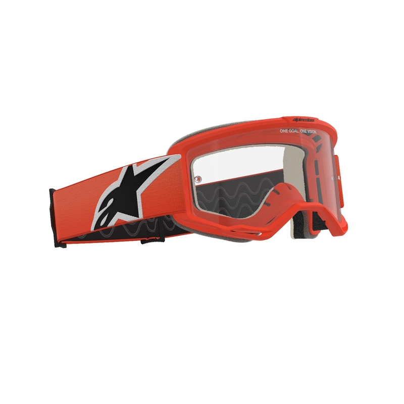 Motokrosové brýle Alpinestars Vision 5 Corp oranžové s čirým zorníkem